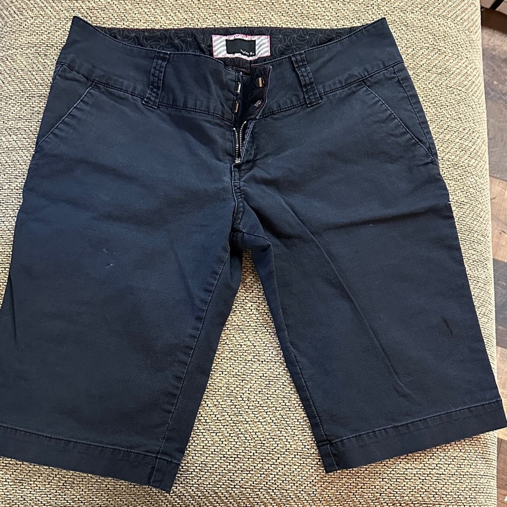 Hurley Dark Navy Cotton Bermuda Shorts